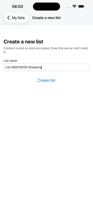 Lista condivisa screenshot 3