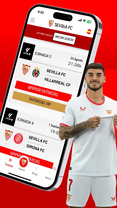 Sevilla FC - Official App Screenshot