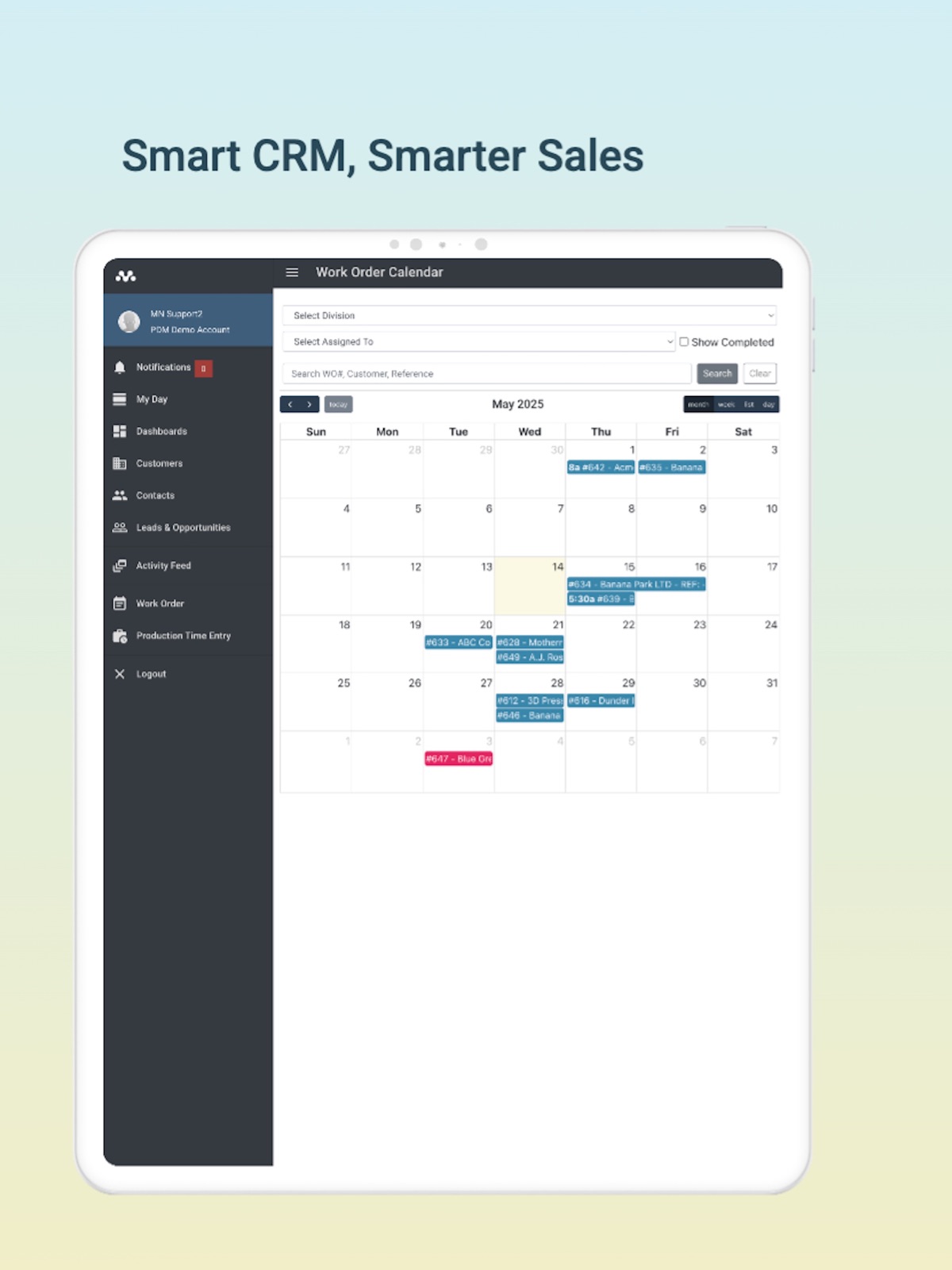 Mothernode CRM ipad screenshot 1