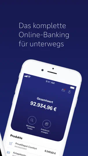Screenshot von Deutsche Bank auf dem iPhone 2