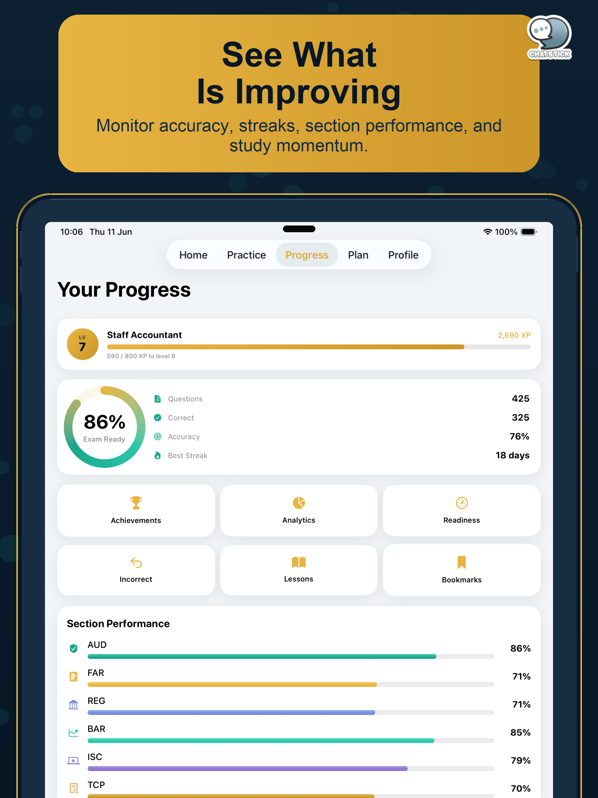 CPA Ledger Exam Prep by CS screenshot 17