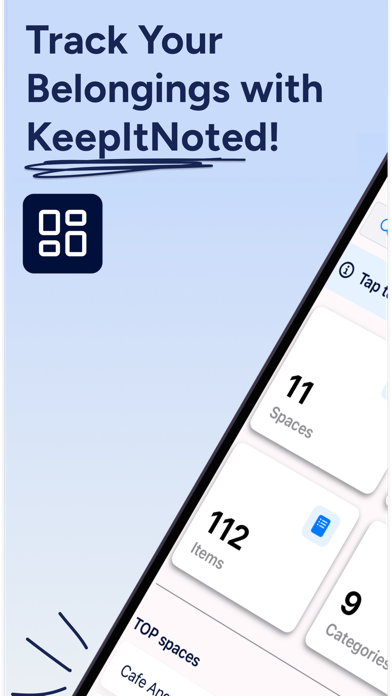 KeepItNoted Inventory Tracker Screenshot