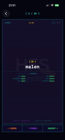 Swipanisch screenshot