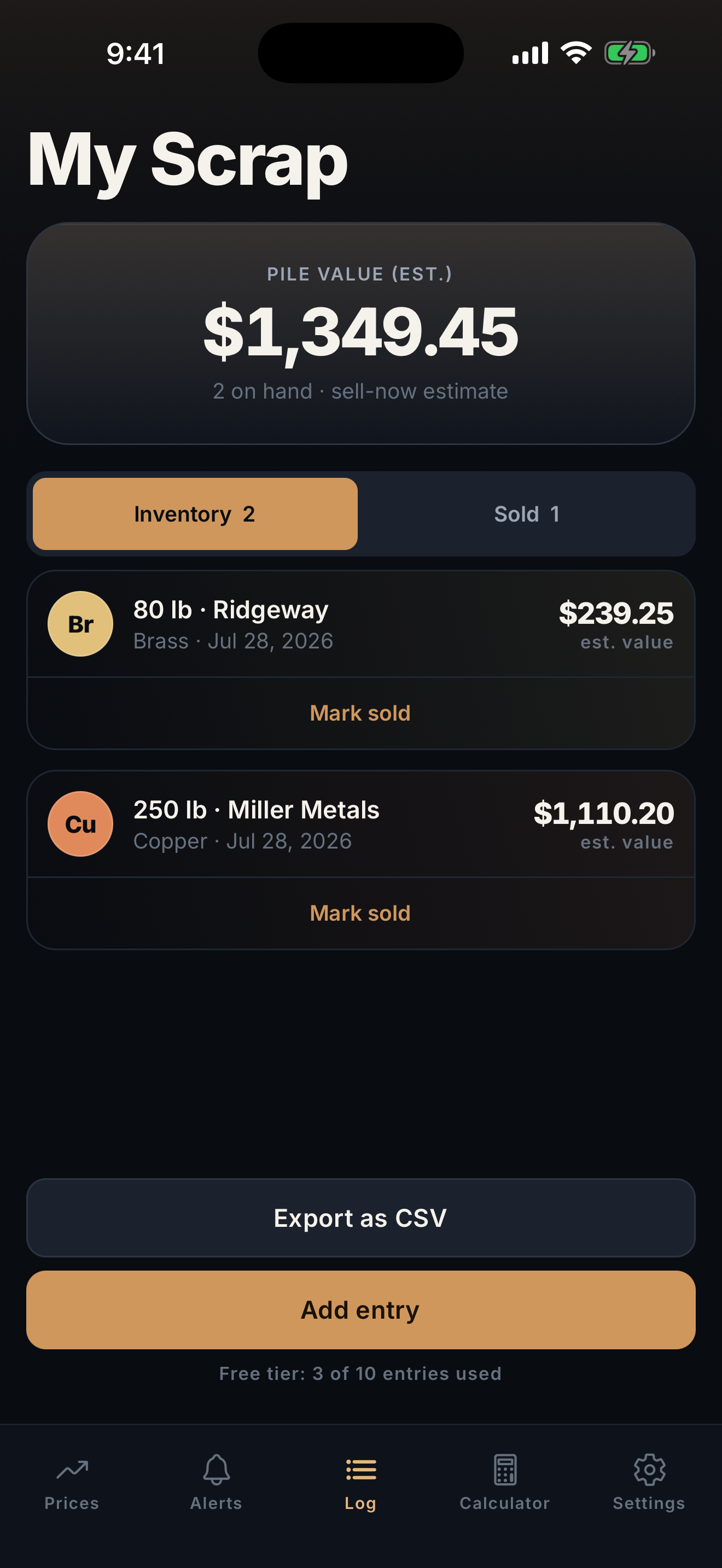 Scrap Metal Intel: Live Prices screenshot 4