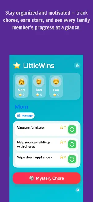 LittleWins chore Tracker screenshot 1