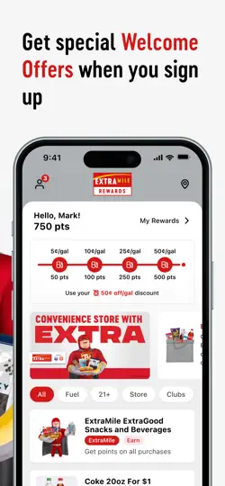 ExtraMile® iPhone Screenshot 2