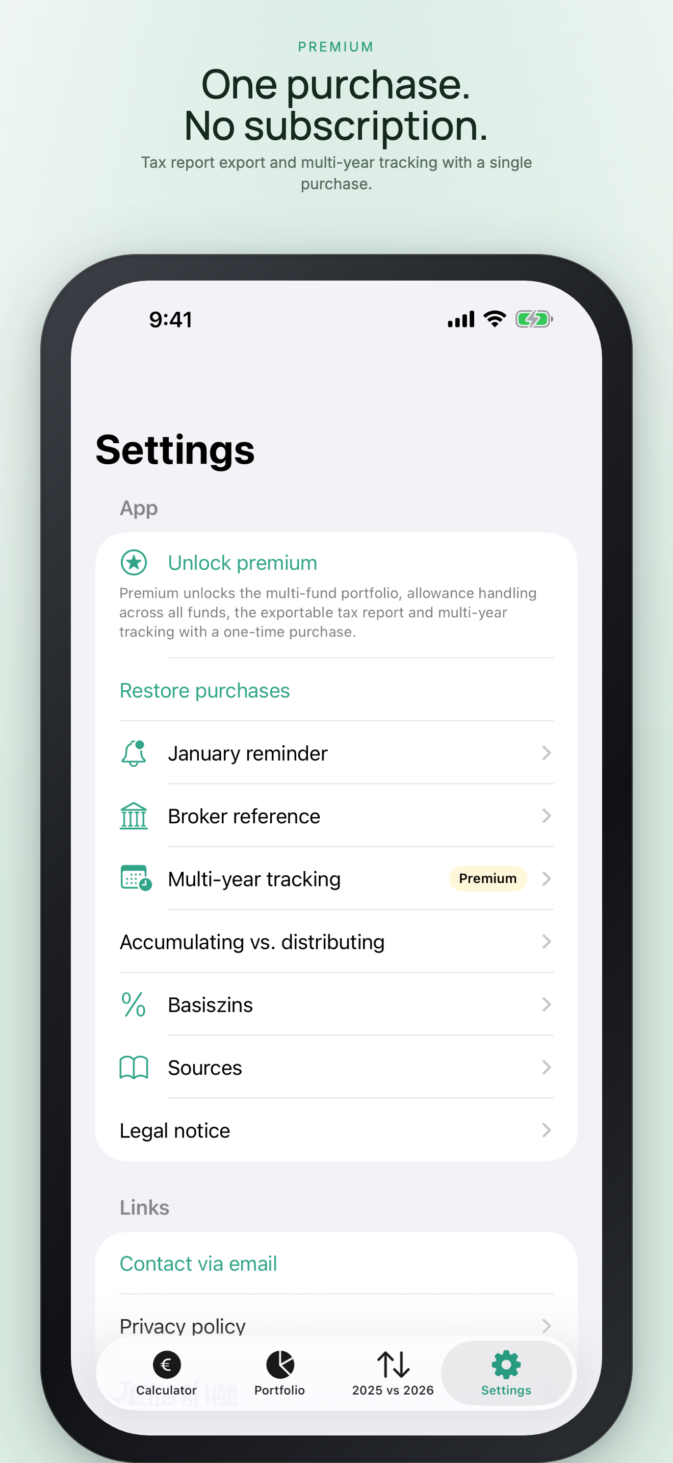 ETF Tax Calculator DE screenshot 4