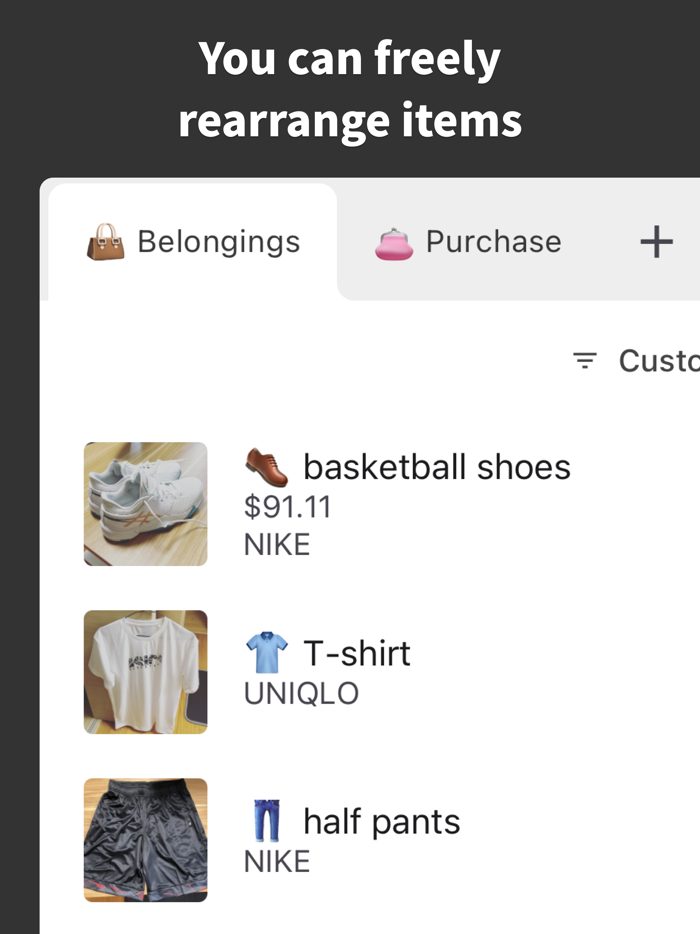 Purchase List  Shopping list