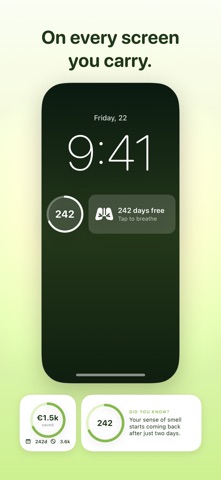 Smoke Free Forever iPhone screenshot
