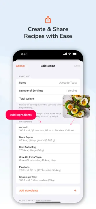 Calorie Counter by Pro Tracker : capture d’écran 8 sur 10