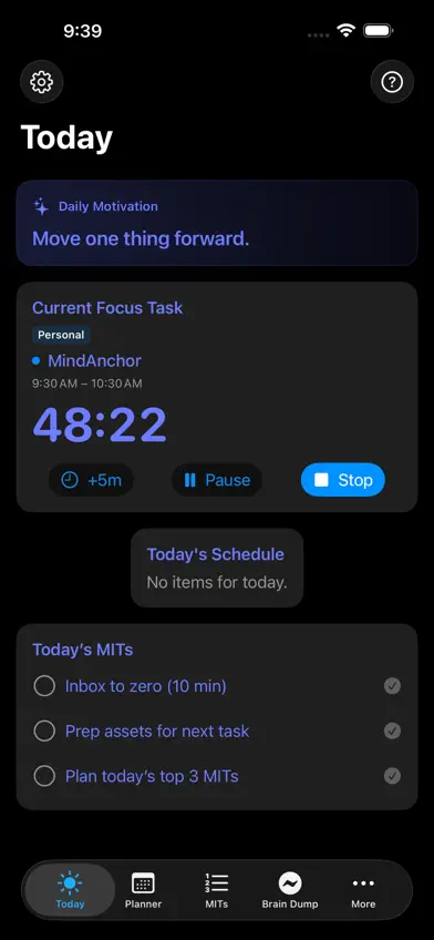MindAnchor - ADHD Planner screenshot 3