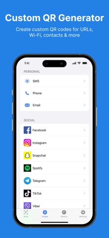 QR Code Reader - QRPal iPhone screenshot