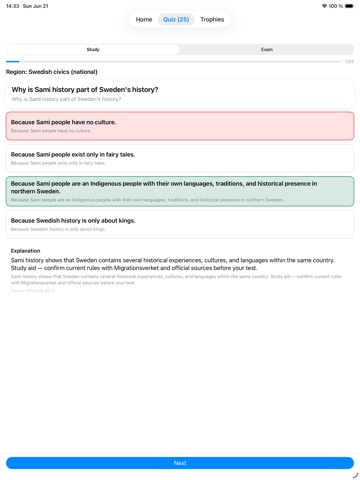 Swedish Citizenship 2026 iPad screenshot