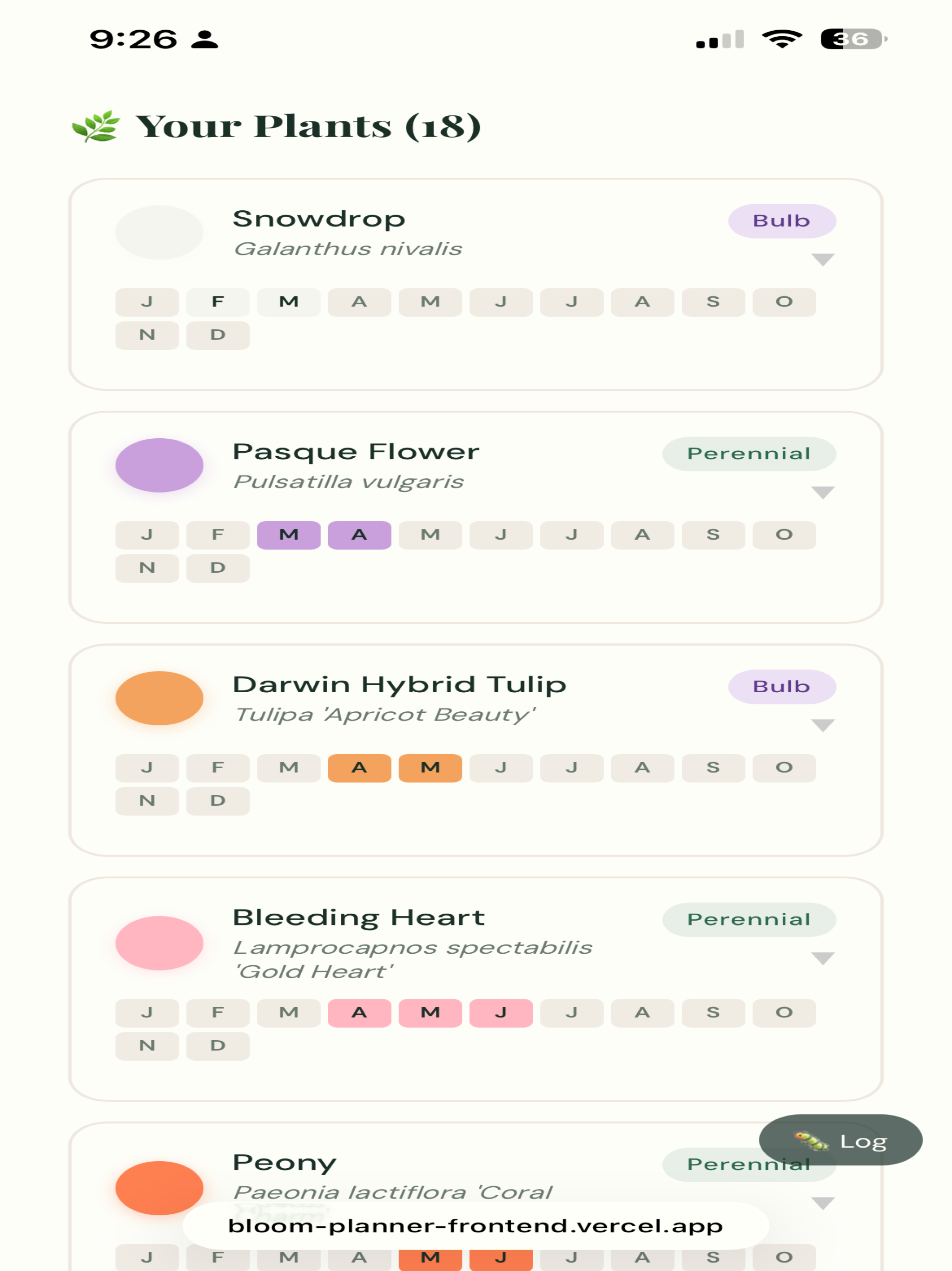 Bloom Planner App