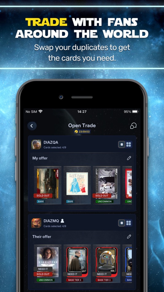 #3. Star Wars Card Trader by Topps (iOS) 由: The Topps Company, Inc.