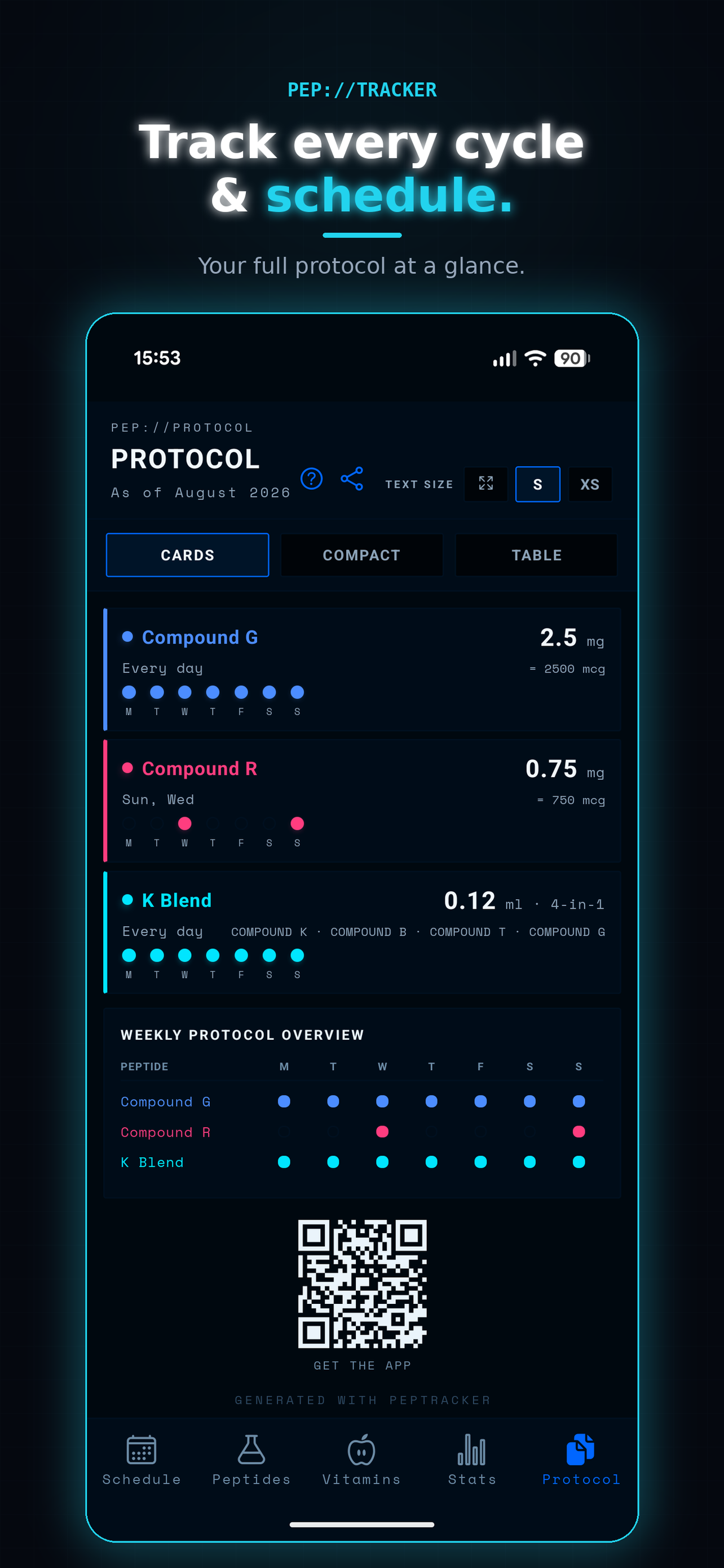Pep Tracker - Peptide Log screenshot 3