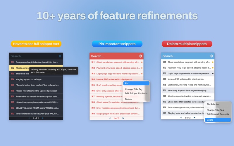 Screenshot #2 pour CopyClip 2 - Clipboard Manager