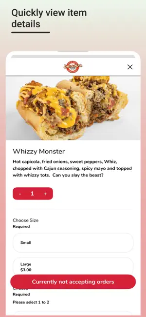 The Original Steaks & Hoagies screenshot 4