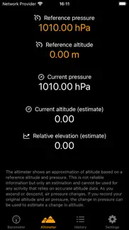 barometer & altimeter pro iphone screenshot 3