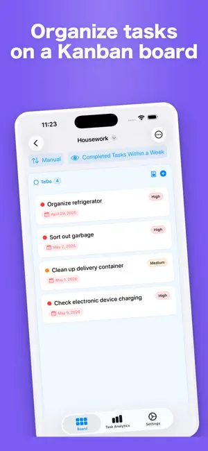 Reminq - Reminder Kanban screenshot 1