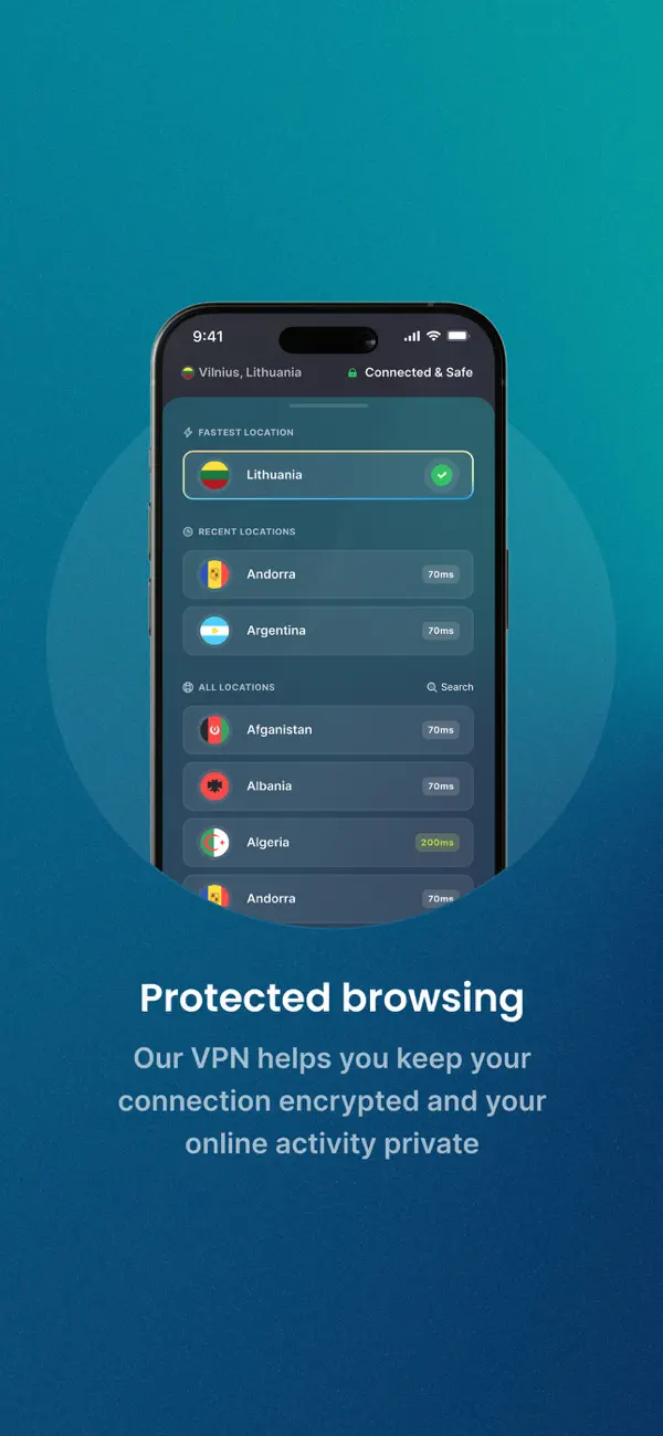 Screenshot #2 pour iHide VPN – Secure & Private