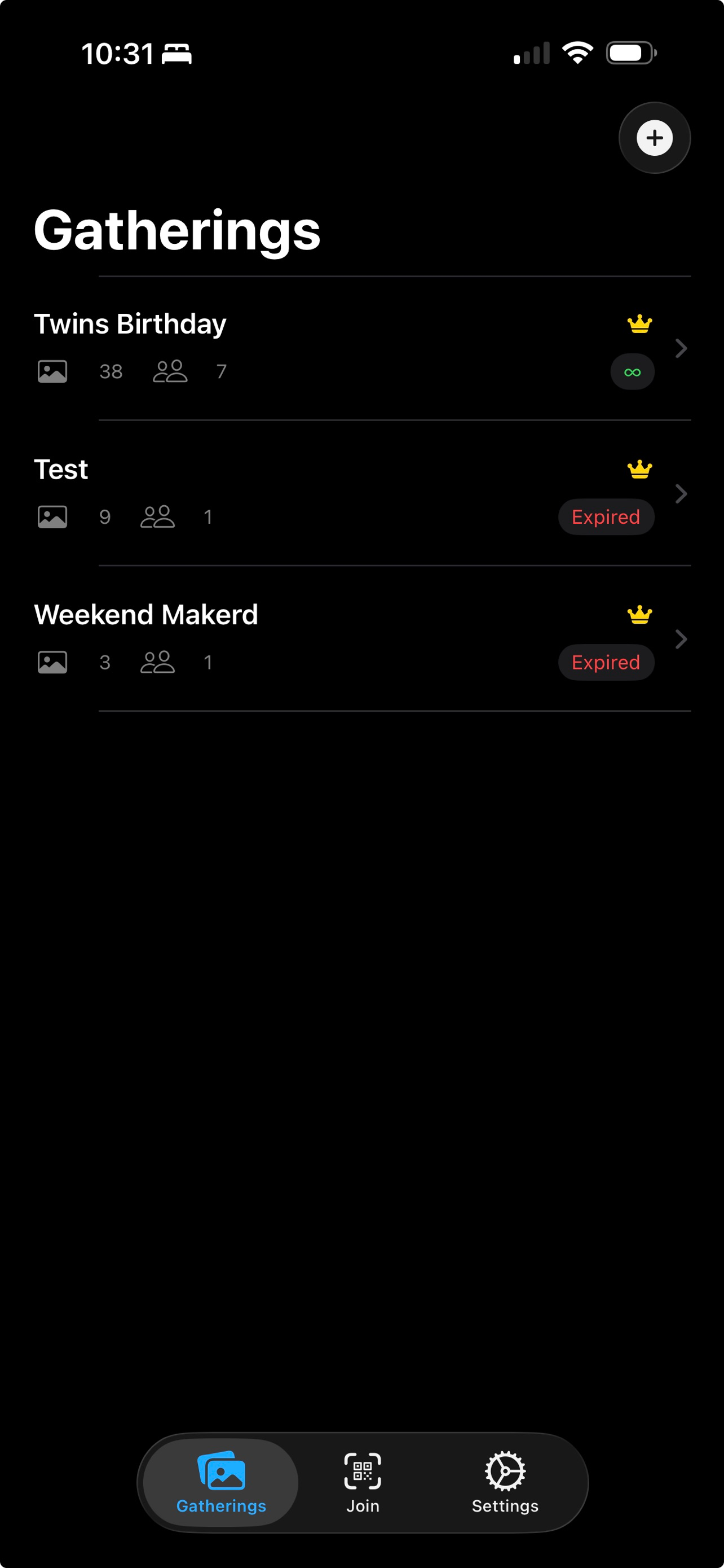 gthr: Photos shared privately screenshot 2