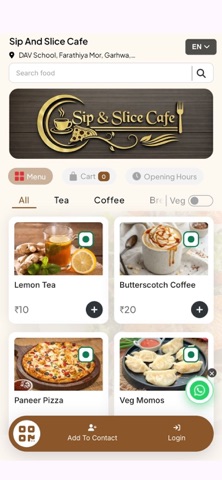 Sip and Slice Cafe screenshot