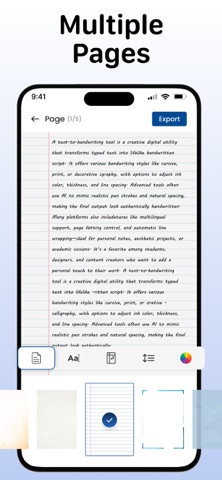 Text to Handwriting Converter iPhone screenshot