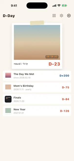 D-Day Widget - Countdown screenshot 1