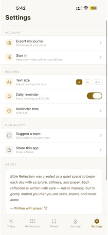 Bible Reflection screenshot