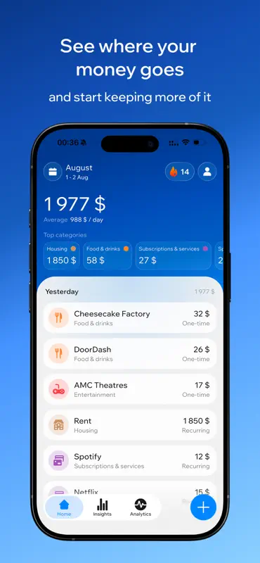 Revius - Expense Tracker screenshot 1 of 4