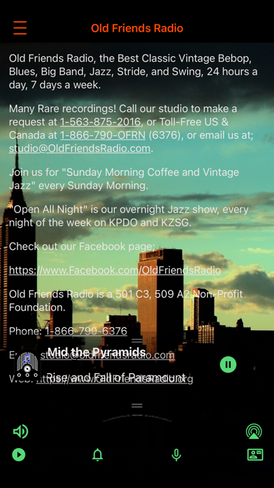 Old Friends Radio Screenshot