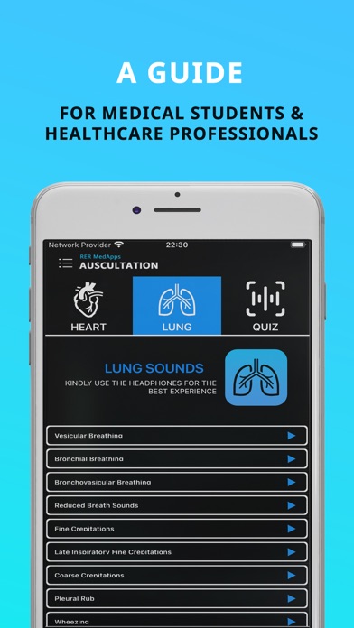 Auscultation - Heart Sounds Screenshot