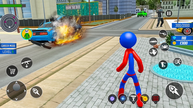 Rope Hero Game spider 3d screenshot-3