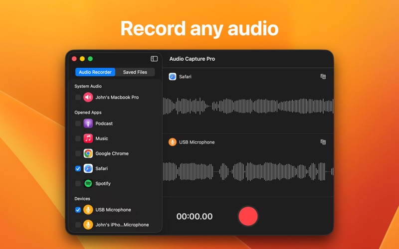 Audio Capture Pro screenshot 1