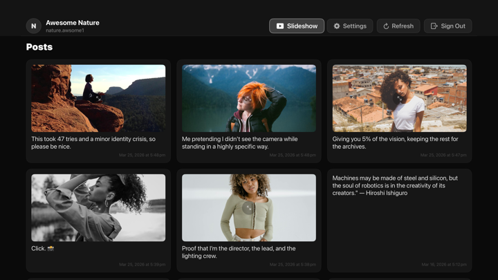Screenshot #1 pour TV Browser for Threads