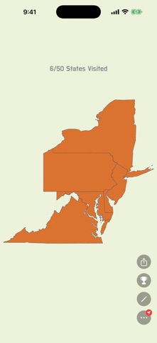 VisitedStates Screenshot 5 of 6