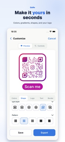 QR Code Generator - QuRo screenshot