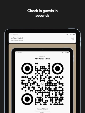 Ding Pass | Ticket Scanner iPad screenshot
