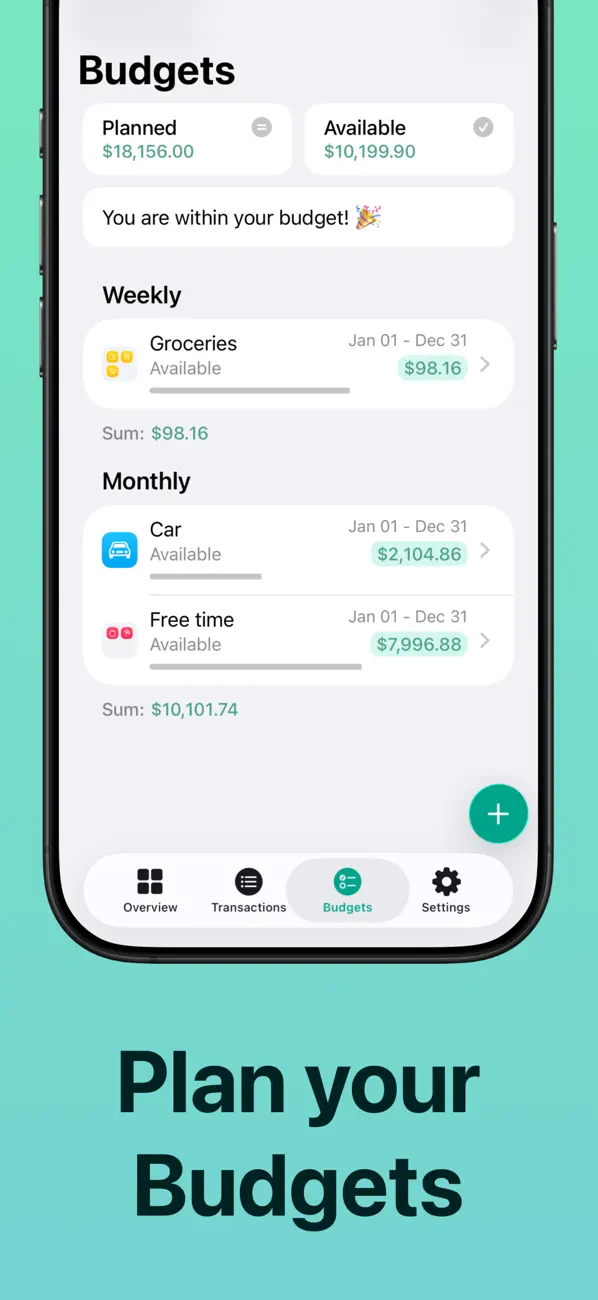 #5. Budget Flow | Expense Tracker (iOS) 由: Fabian Hasse