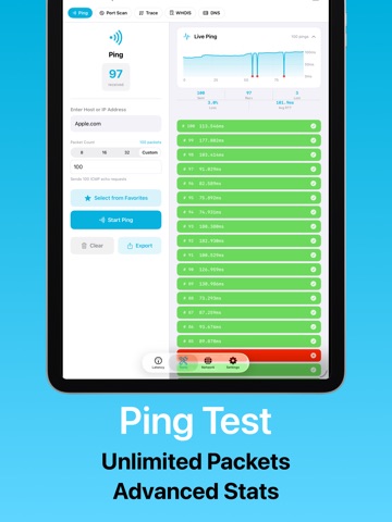 Pingers - Ping & Latency Check screenshot
