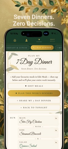 Dinner Decider - Meal Planner iPhone screenshot