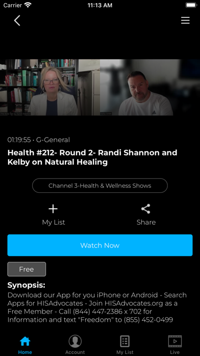 HISAdvocates.TV Screenshot
