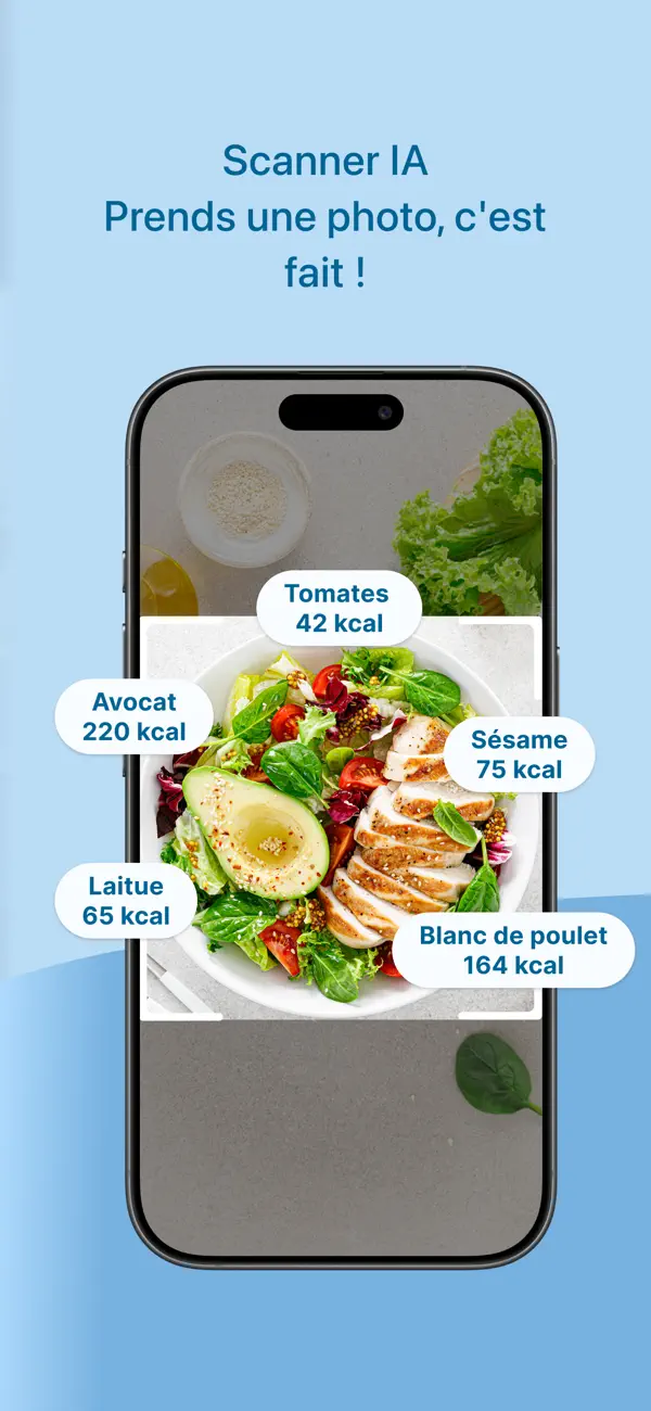 Screenshot #2 pour Fddb : Compteur de calories IA