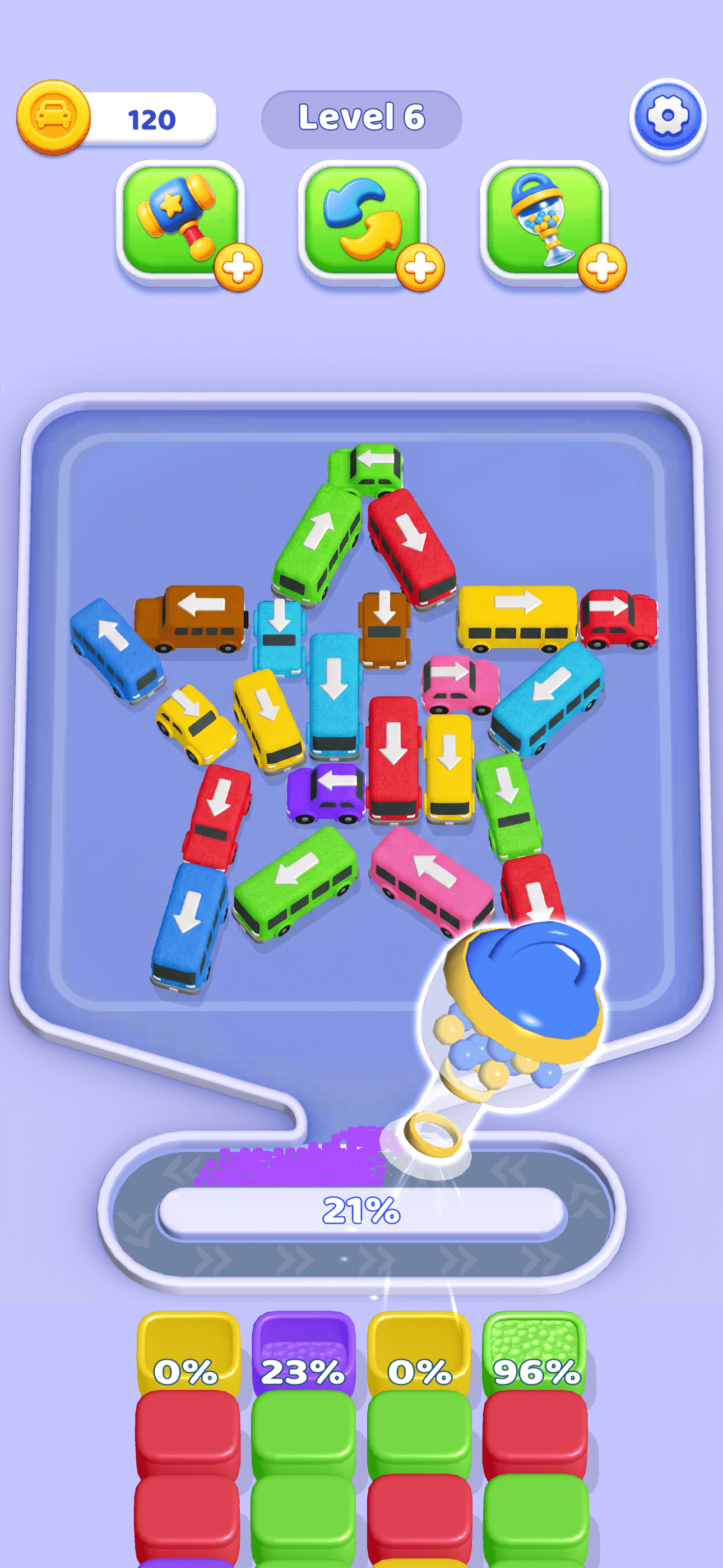Sand Car Crush - Color Bus Jam screenshot 3