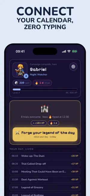 Daybard: Your Day as an RPG screenshot 2