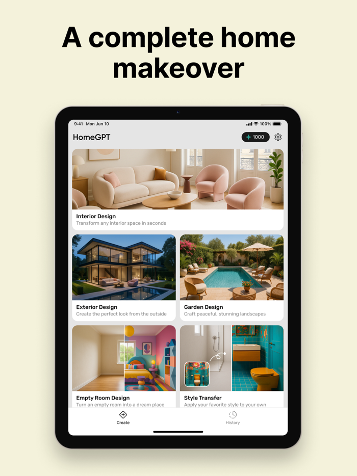 AI Interior Design HomeGPT