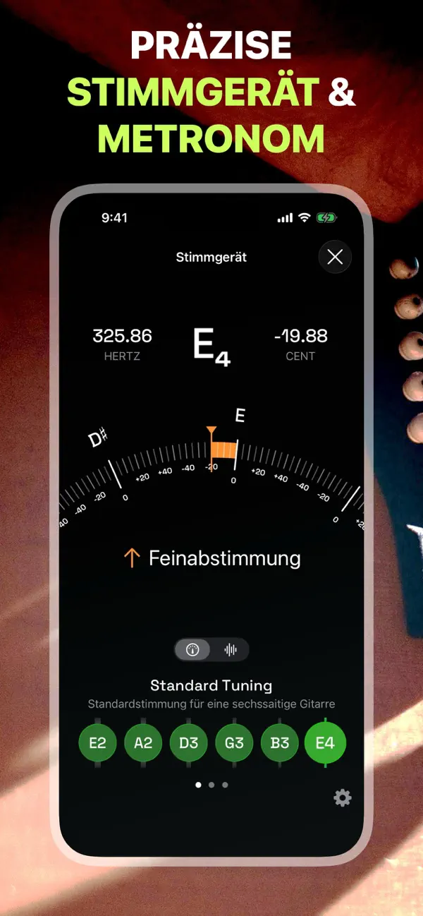 Akkorde & Tuner: Guitar Wiz iPhone App Screenshot 2 – Musik
