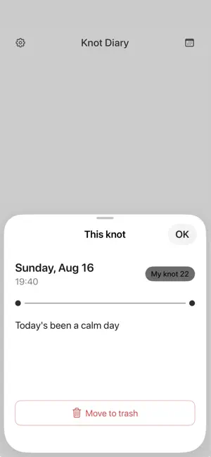 Knot Diary screenshot 1