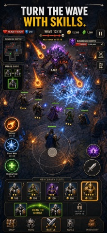 Dungeon Guild: Merge Defense iPhone screenshot